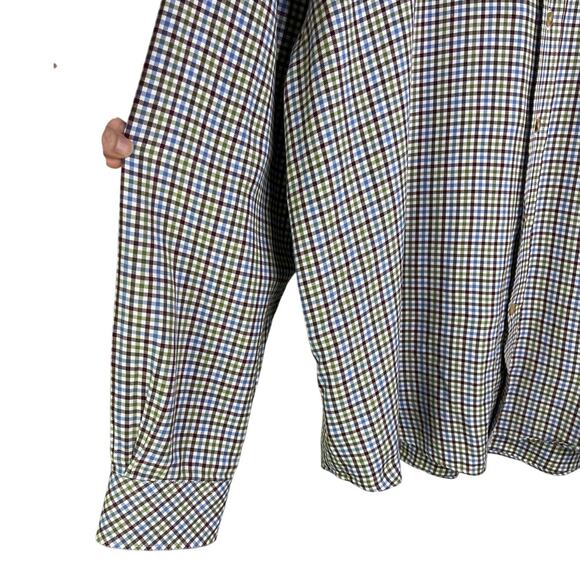 Barbour Button Down Shirt Mens L Multi-color Gingham Comfort Fit Classic Preppy - Picture 5 of 9